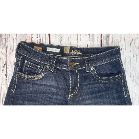 Kut from the Kloth Bootcut Womens Jeans Sz 6 Natalie Mid Rise Dark Wash - Picture 4 of 11